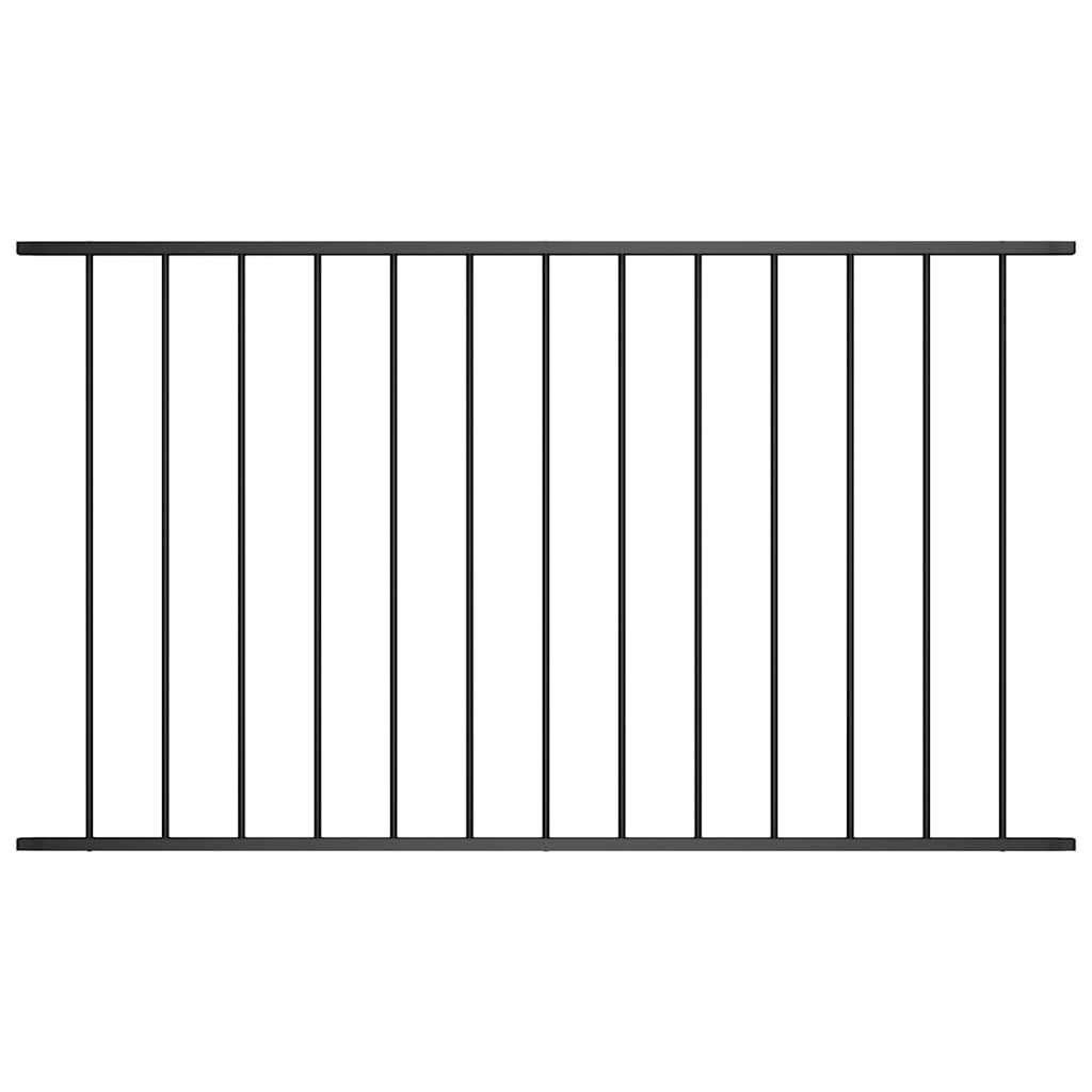 Panel de valla Woerden de acero con recubrimiento en polvo, 1,7 x 0,75 m, antracita