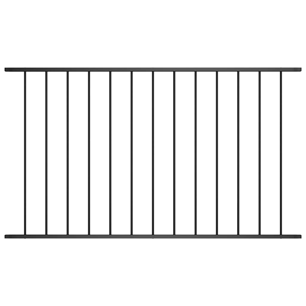 Panel de valla Woerden de acero con recubrimiento en polvo, 1,7 x 0,75 m, antracita