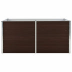 Mesa de cultivo de acero galvanizado marrón 160x80x77 cm