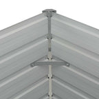 Mesa de cultivo de acero galvanizado marrón 160x80x77 cm