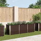 Arriate de acero galvanizado marrón 240x80x77 cm