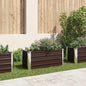Floreira de aço galvanizado cinza antracite 100x40x77 cm