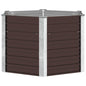 Floreira de aço galvanizado cinza antracite 100x40x77 cm