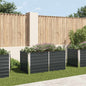 Jardineira elevada aço galvanizado cinzento antracite 160x80x77cm