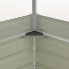 Invernadero de acero galvanizado gris antracita 100x100x77 cm