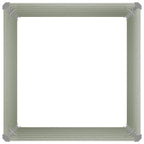 Jardinera elevada acero galvanizado gris antracita 100x100x77cm