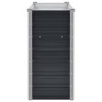 Arriate de acero galvanizado gris antracita 100x40x77 cm