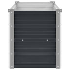 Arriate de acero galvanizado gris antracita 100x40x45 cm