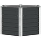 Floreira de aço galvanizado cinza antracite 100x40x77 cm
