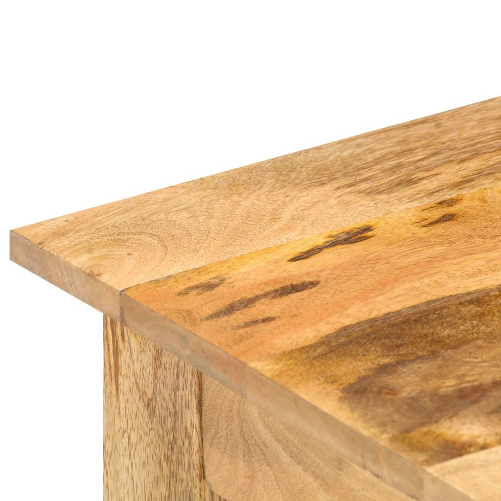 Mesa auxiliar de madera maciza de mango 43x43x40 cm