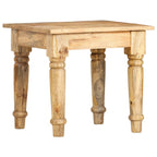 Mesa auxiliar de madera maciza de mango 43x43x40 cm