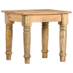 Mesa auxiliar de madera maciza de mango 43x43x40 cm