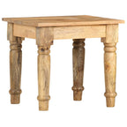 Mesa auxiliar de madera maciza de mango 43x43x40 cm