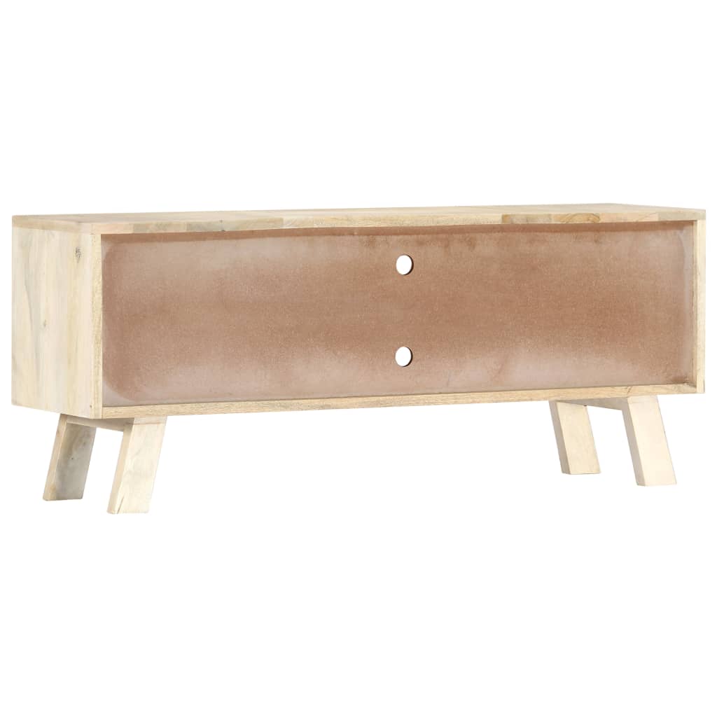 Mueble para TV de madera maciza de mango 110x30x44 cm