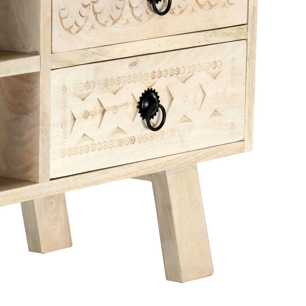 Mueble para TV de madera maciza de mango 110x30x44 cm
