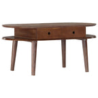 Mesa de centro de madera maciza de acacia 100x50x46 cm