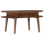 Mesa de centro de madera maciza de acacia 100x50x46 cm