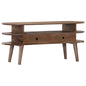 Mueble para TV de madera maciza de acacia 110x35x50 cm