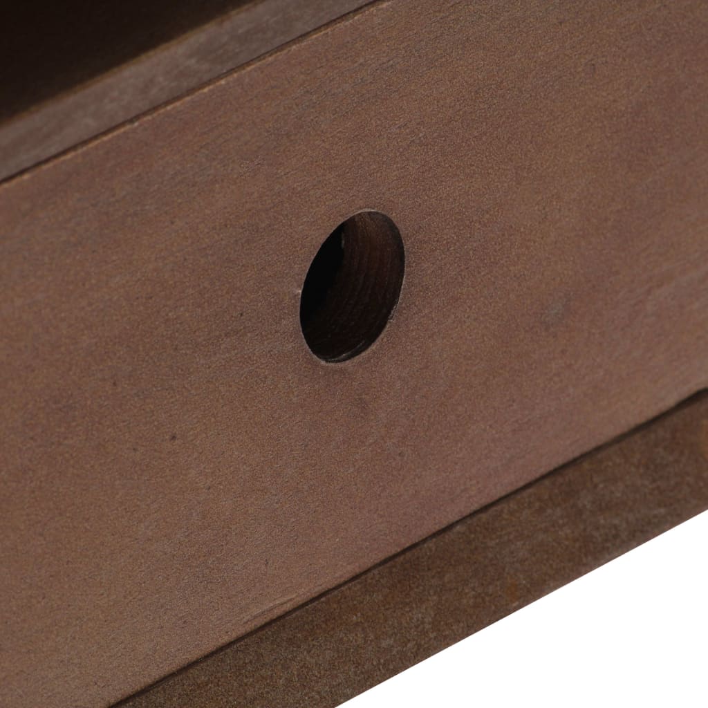Mueble para TV de madera maciza de acacia 110x35x50 cm