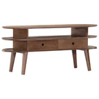 Mueble para TV de madera maciza de acacia 110x35x50 cm