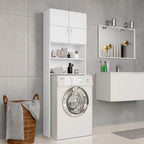 Armario de lavadora blanco 64x24x190 cm