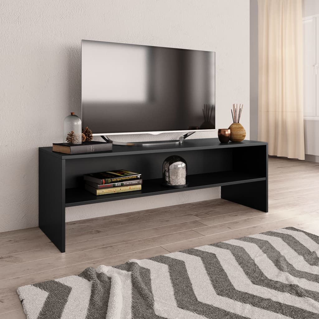Móvel de TV contraplacado branco 100x40x40 cm