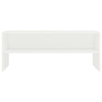 Mueble para TV madera contrachapada blanco 100x40x40 cm