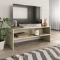 Mueble de TV madera contrachapada blanco 120x34x37 cm