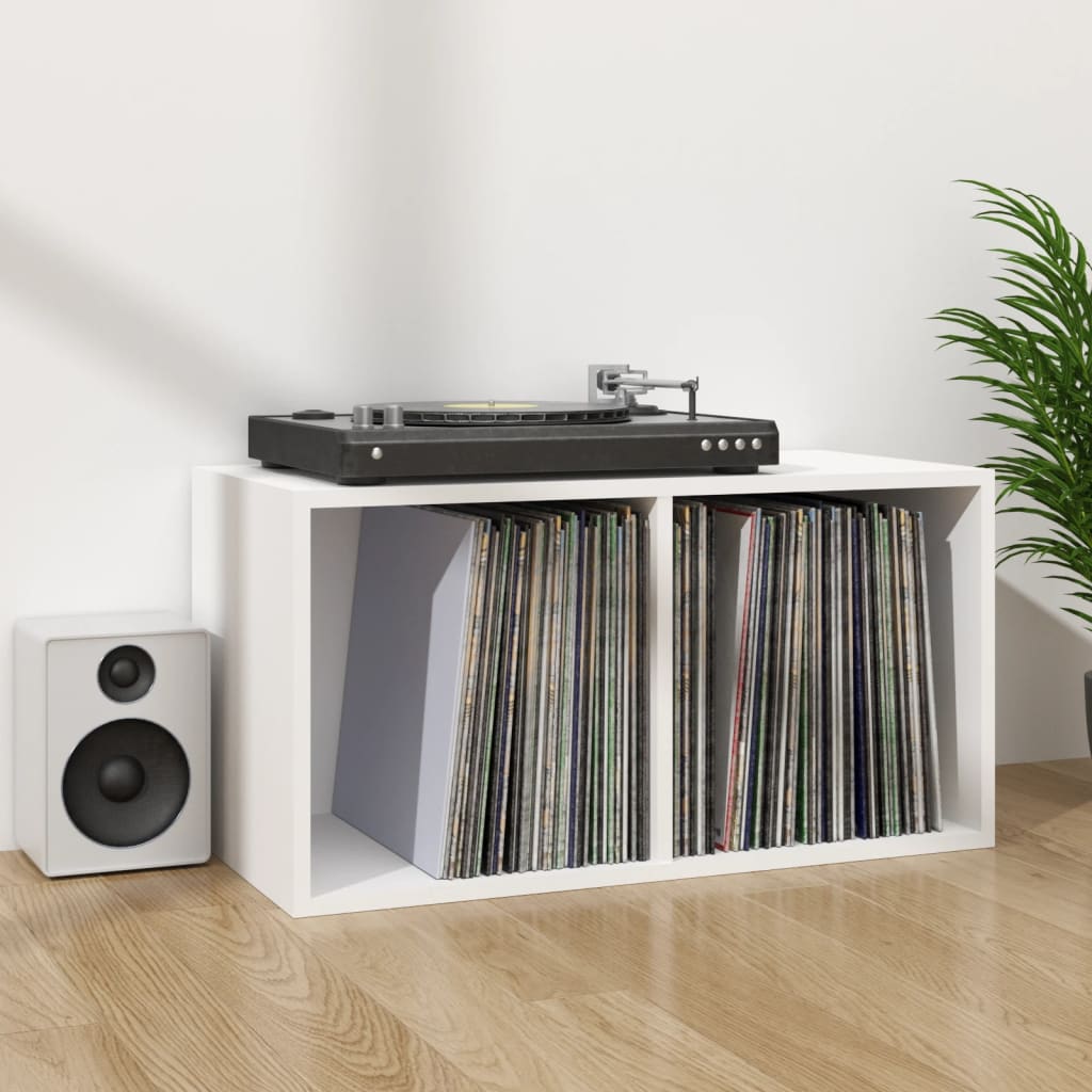 Caja para discos de vinilo madera contrachapada 71x34x36 cm