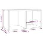 Caja para discos de vinilo madera contrachapada 71x34x36 cm