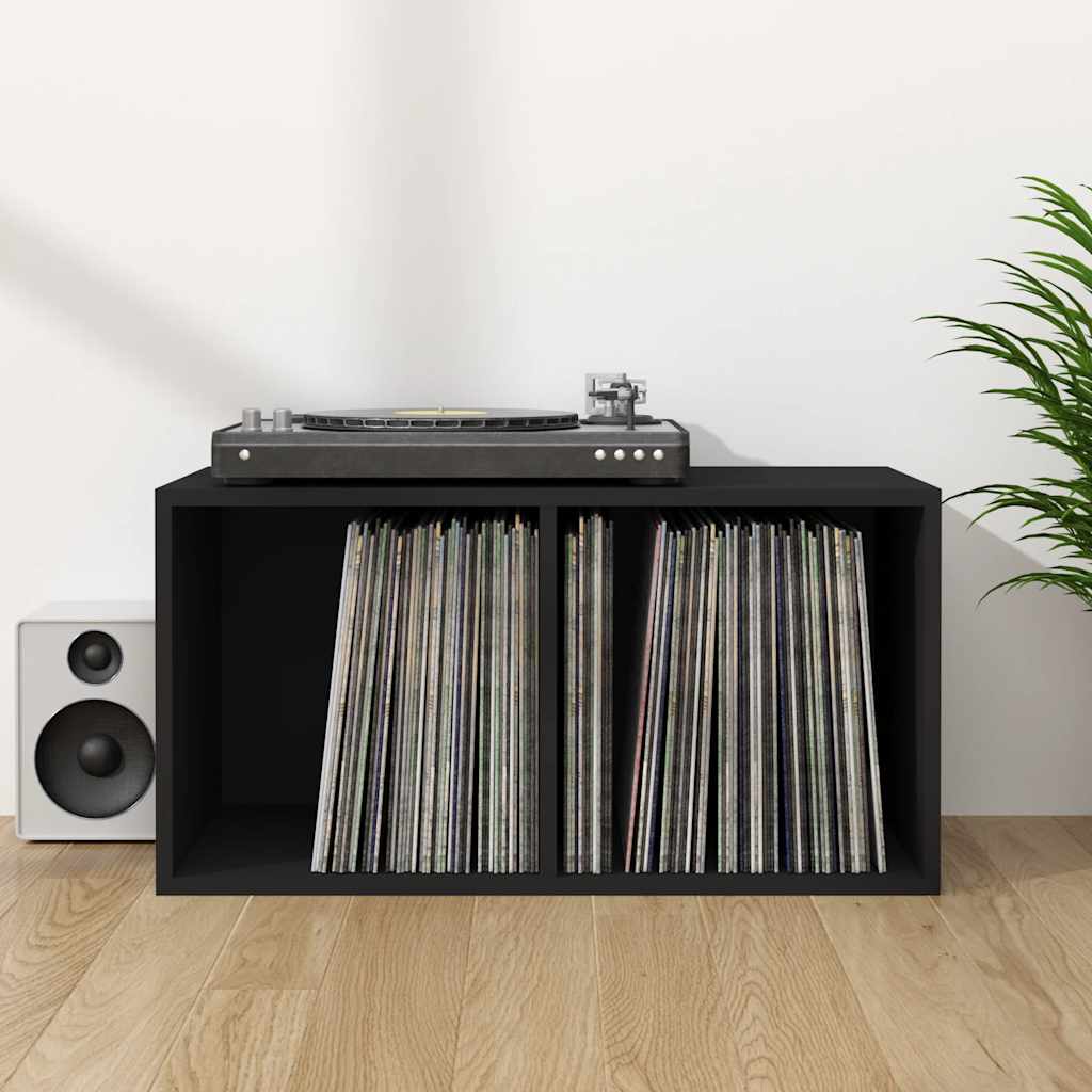 Caja para discos de vinilo madera contrachapada 71x34x36 cm