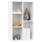 Estantería/Aparador madera contrachapada blanco 50x25x80 cm