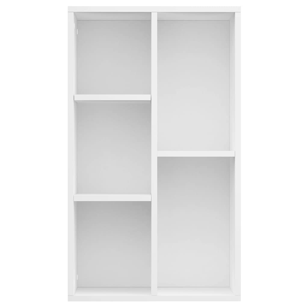 Estantería/Aparador madera contrachapada blanco 50x25x80 cm
