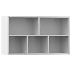 Estantería/Aparador madera contrachapada blanco 50x25x80 cm