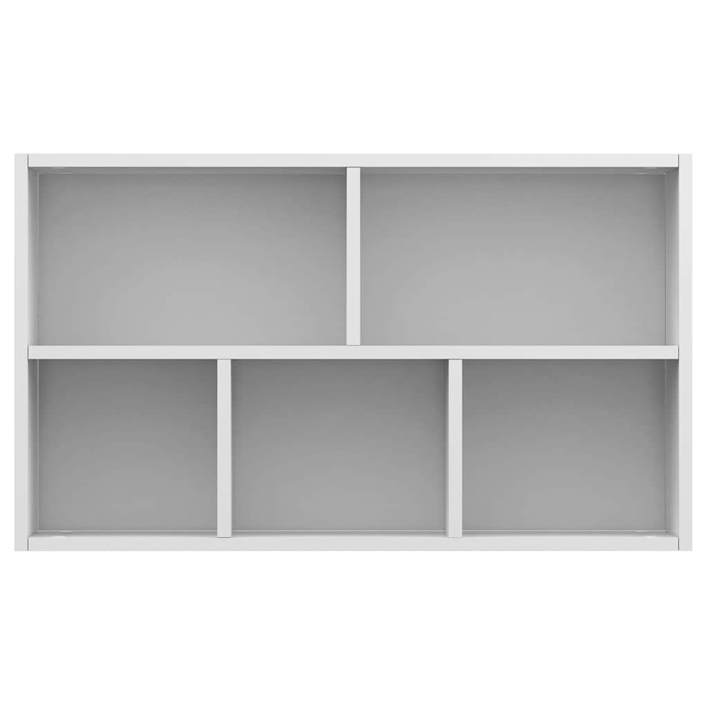 Estantería/Aparador madera contrachapada blanco 50x25x80 cm