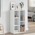 Estantería/Aparador madera contrachapada blanco 50x25x80 cm