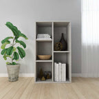 Estantería/Aparador contrachapada blanco brillo 66x30x130 cm