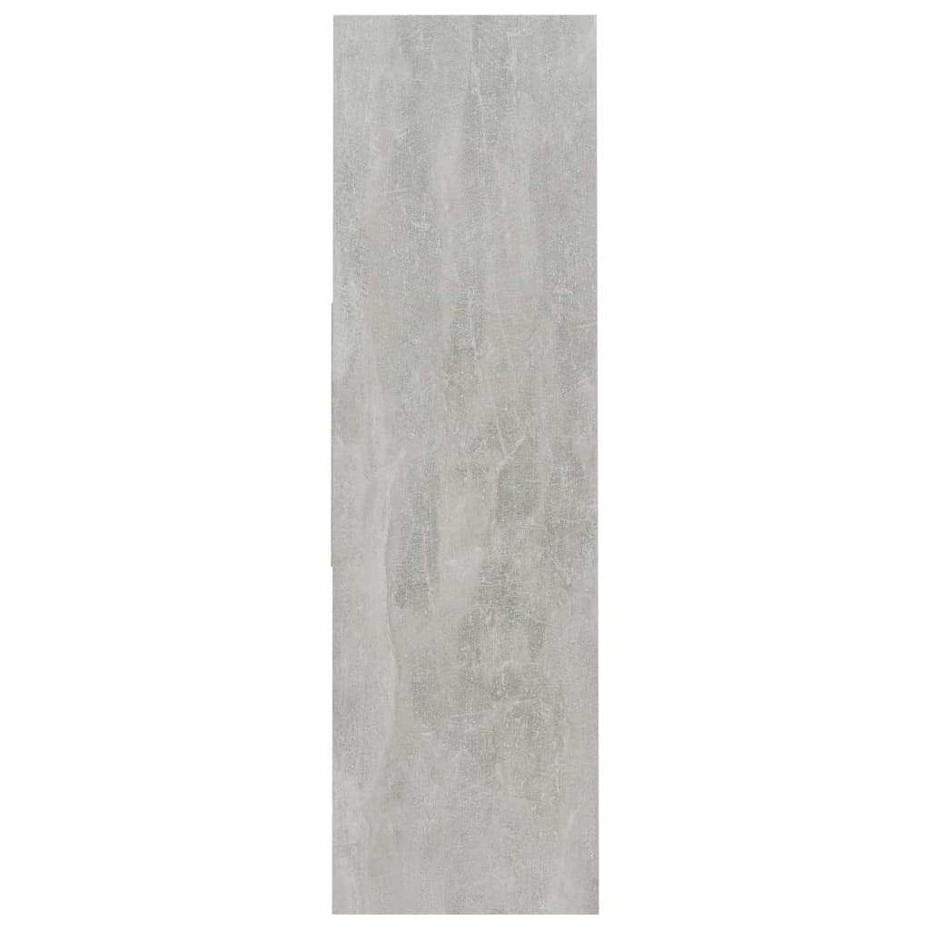 Estantería librería contrachapada gris hormigón 97,5x29,5x100cm