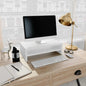 Soporte mesa pantalla madera ingeniería roble 42x24x13 cm