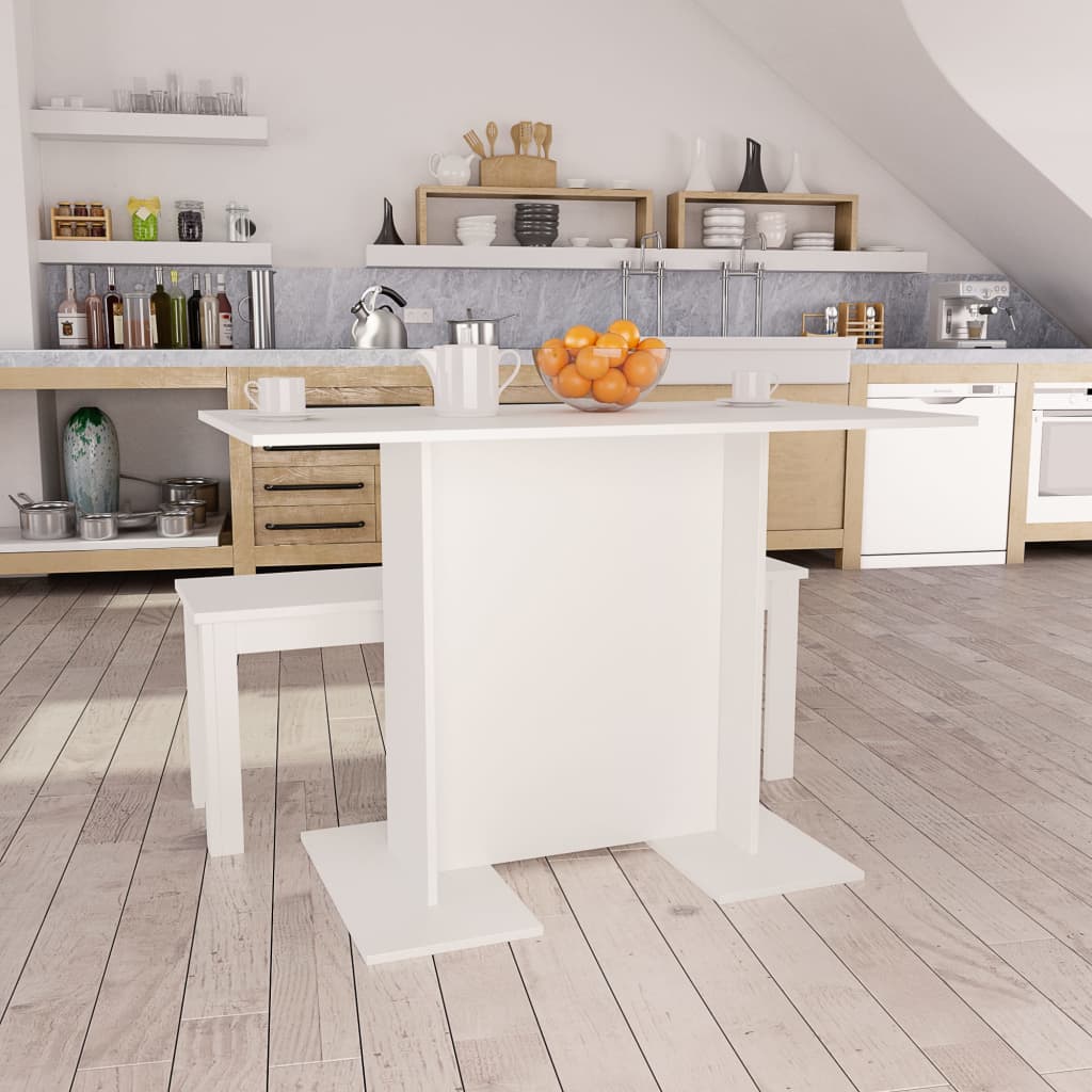 Mesa comedor madera ingeniería madera envejecida 110x60x75 cm