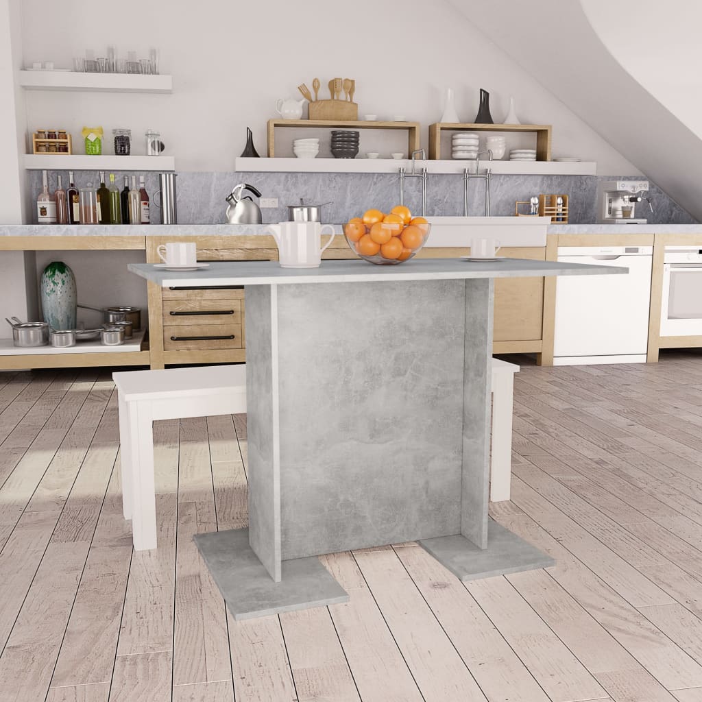 Mesa comedor madera ingeniería madera envejecida 110x60x75 cm