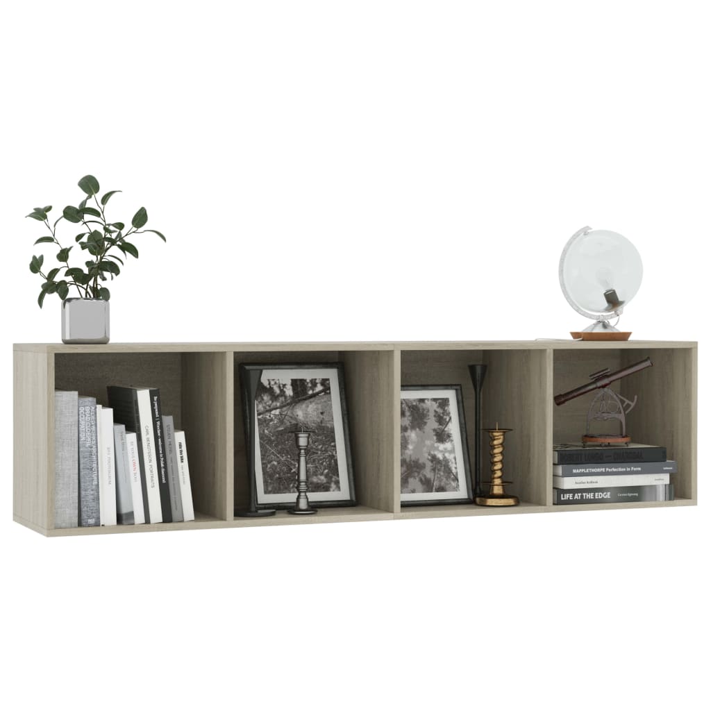 Estantería/mueble de TV roble Sonoma 143x30x36 cm