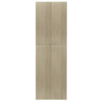 Armario de oficina contrachapado color roble 60x32x190 cm