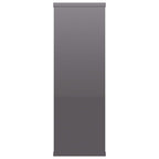 Estantes de pared contrachapada gris brillante 104x20x58,5 cm