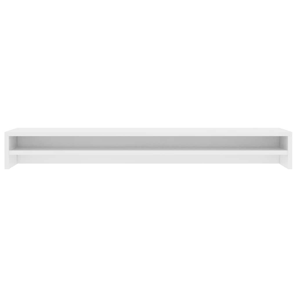 Soporte para pantalla madera contrachapada blanco 100x24x13 cm