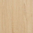 Soporte de mesa pantalla contrachapada color roble 100x24x13 cm