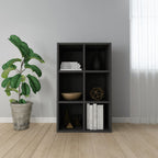 Estantería/Aparador contrachapada blanco brillo 66x30x130 cm