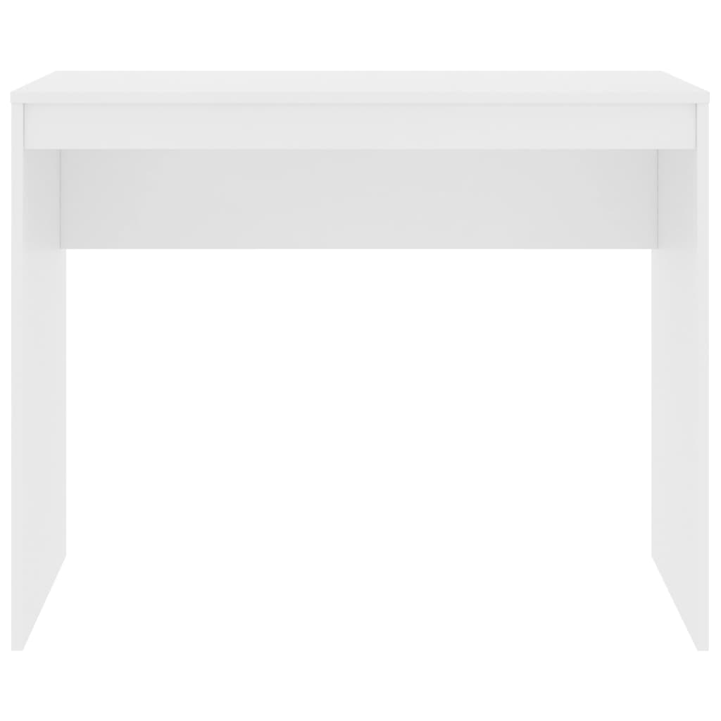 Escritorio de madera contrachapada blanco 90x40x72 cm