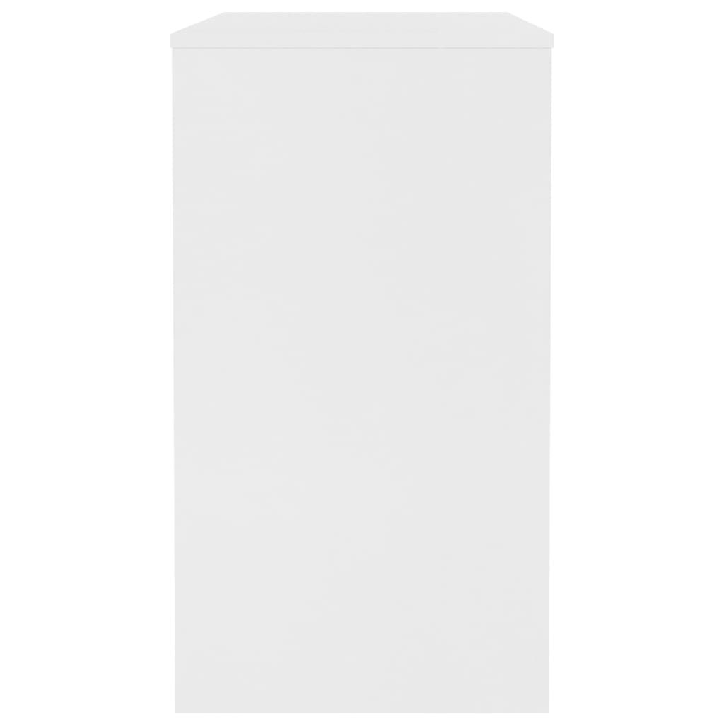 Escritorio de madera contrachapada blanco 90x40x72 cm