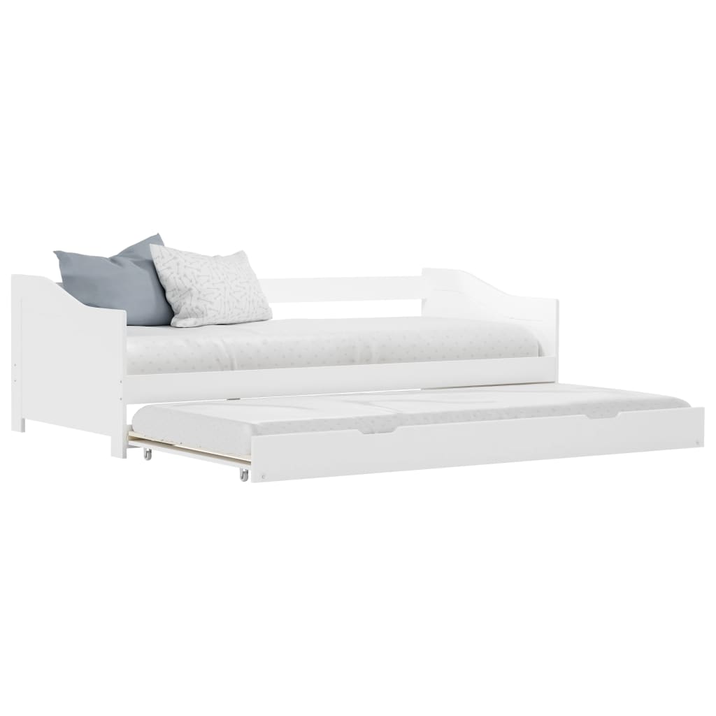 Estructura de sofá cama extraíble sin colchón gris 90x200cm